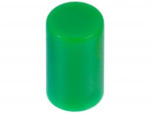 Cap for push button PCB 2-p - green @ electrokit