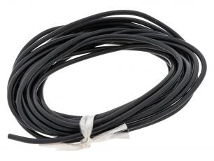 Testkabel 1mm² 500V/19A silikon svart - 5m @ electrokit