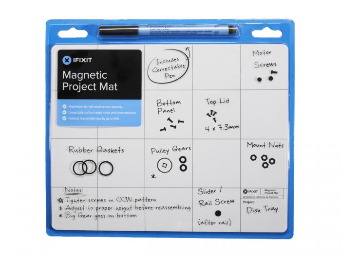 Magnetic project mat with pen - 254 x 203mm @ electrokit (2 of 2)
