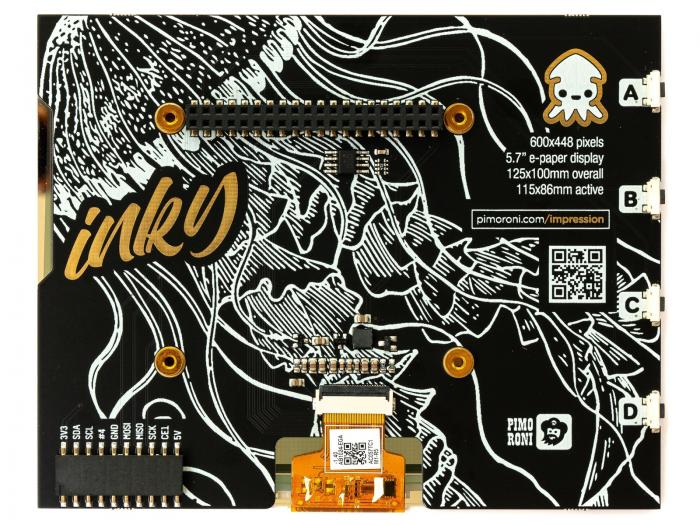 Inky Impression - Display E-papper 7 frger 5.7