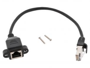 Adapter cable ethernet - panel mounted @ electrokit