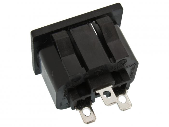Mains connector C13 snap-in 4.8mm blade conn @ electrokit (2 of 2)