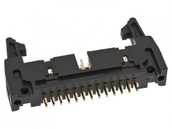 IDC box header PCB 26-p with long ejector 2.54mm @ electrokit (2 of 2)