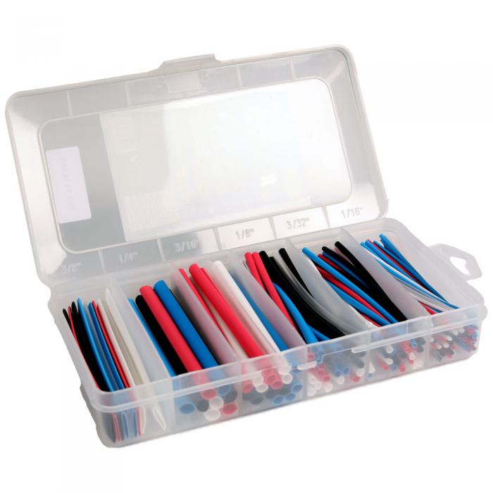 Heat shrink tube set 170 pcs 100mm mixed colors @ electrokit (1 of 1)
