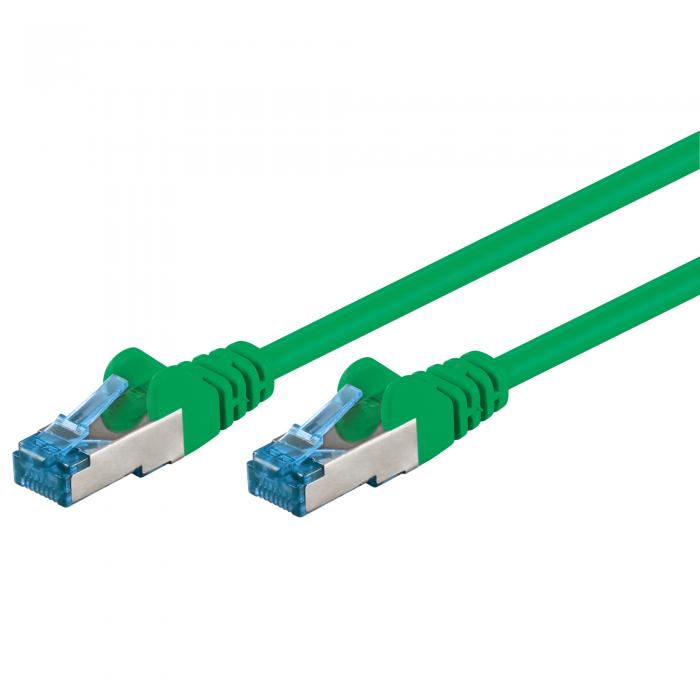 S/FTP Cat6a patch cable 3m green LSZH Cu @ electrokit (1 of 1)