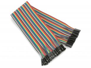 Jumper wires 40-pin 30cm female/female @ electrokit