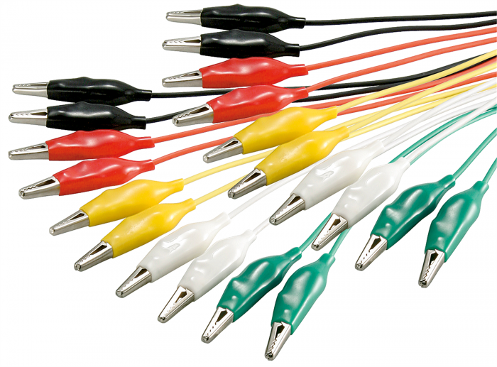 Test wires with alligator clips 30mm 50cm 10-pack HQ @ electrokit (2 of 3)