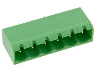 PCB pin header 5.08mm 6-pin @ electrokit