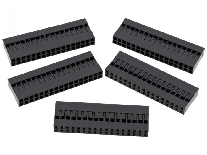 Contact housing 2.54mm 2x17-pin 5-pack @ electrokit (1 of 1)