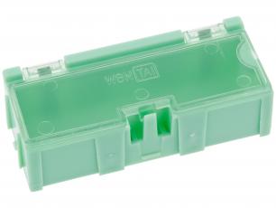 Modular Plastic Storage Box - green @ electrokit
