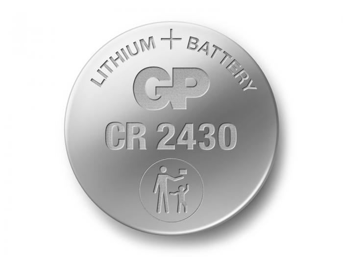 CR2430 battery lithium 3V GP @ electrokit (1 of 2)