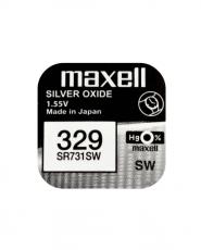 Knappcellsbatteri silveroxid 329 SR731 Maxell @ electrokit