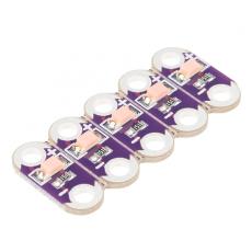 LilyPad LED pink 5-pack @ electrokit