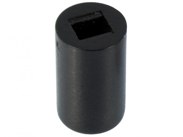 Cap for push button PCB 2-p - black @ electrokit (2 of 3)