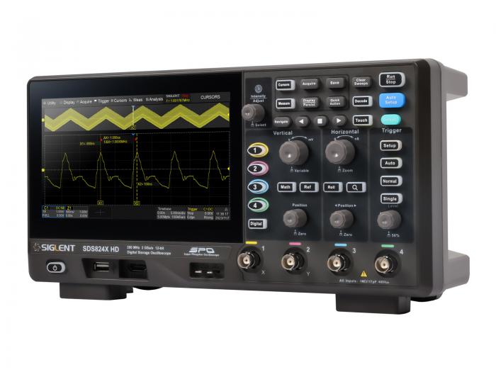 Oscilloskop 200MHz 4-kan 12-bit Siglent SDS824X HD @ electrokit (7 av 11)