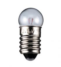 Glödlampa E10 12V 0.17A 2.2W glob @ electrokit