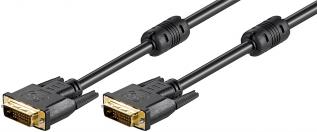 DVI-D 24+1 monitor cable 1.8m dual link @ electrokit