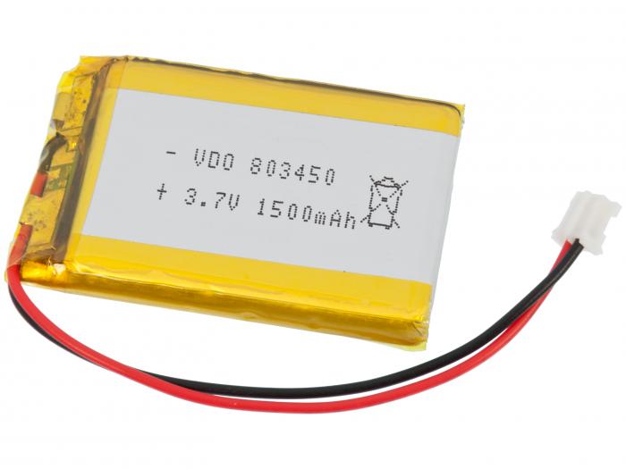 Batteri LiPo 3.7V 1500mAh @ electrokit (1 av 1)