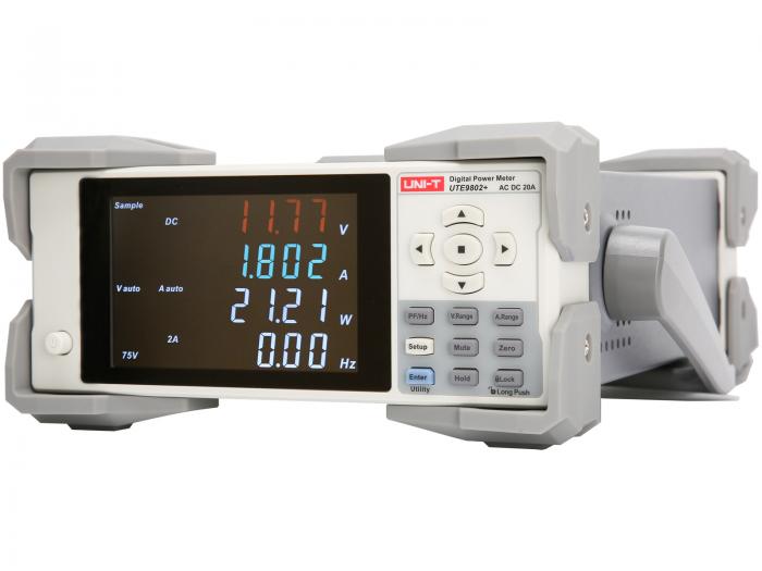Power meter AC+DC 0.5-600V 0.5mA-20A 40-400Hz UNI-T UTE9802+ @ electrokit (3 of 4)