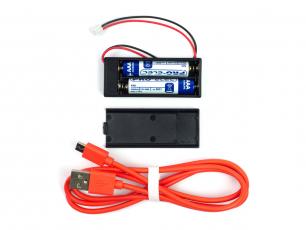 Batterihållare och USB-kabel för BBC micro:bit @ electrokit