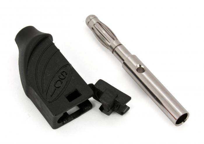 Banana plug 4mm stackable black @ electrokit (2 of 2)