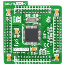 EasyPIC PRO v7 MCUcard with PIC18F87K22 @ electrokit