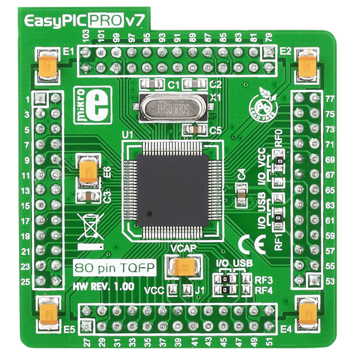 EasyPIC PRO v7 MCUcard with PIC18F87K22 @ electrokit (1 of 1)