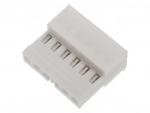 MTA-100 socket connector 2.54mm 6-p @ electrokit