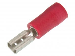 Blade receptacle 2.8x0.8mm red @ electrokit