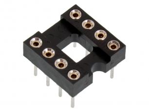 DIL-socket lathed 8-pin @ electrokit