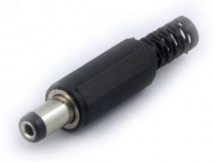 DC-plug 2.1mm plastic (2.1x5.5x9.5mm) @ electrokit