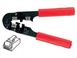 Crimp plier for modular connector RJ11, RJ12, RJ45 @ electrokit