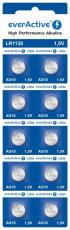 LR1130 alkaline button cell 1.5V everActive 10-pack @ electrokit