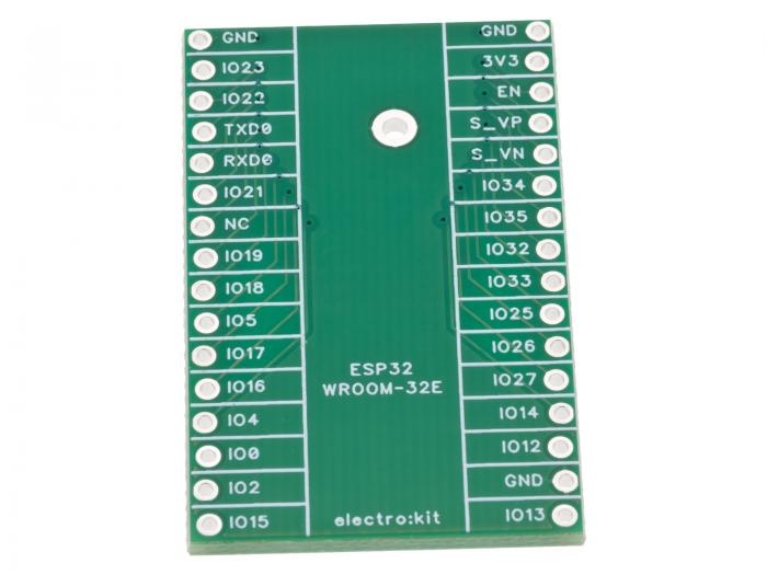 Adapterkort fr ESP32-WROOM-32E @ electrokit (2 av 3)