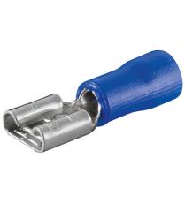 Blade receptacle 6.3x0.8mm blue @ electrokit