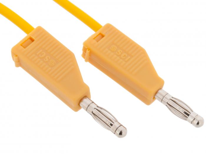 Test lead 4mm banana plug yellow 1m @ electrokit (2 of 3)