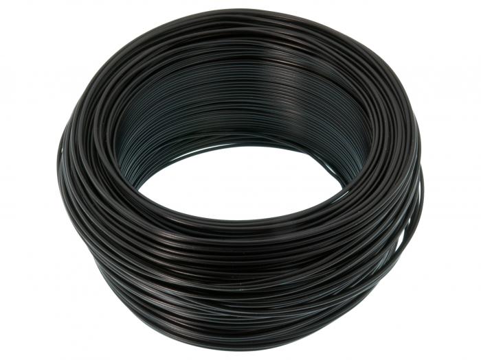 Hook-up wire AWG20 solid core - black /m @ electrokit (1 of 2)