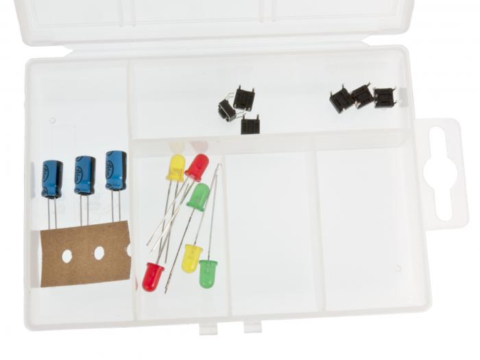 Storage box 135 x 85 x 25mm 5 compartments @ electrokit (2 of 2)