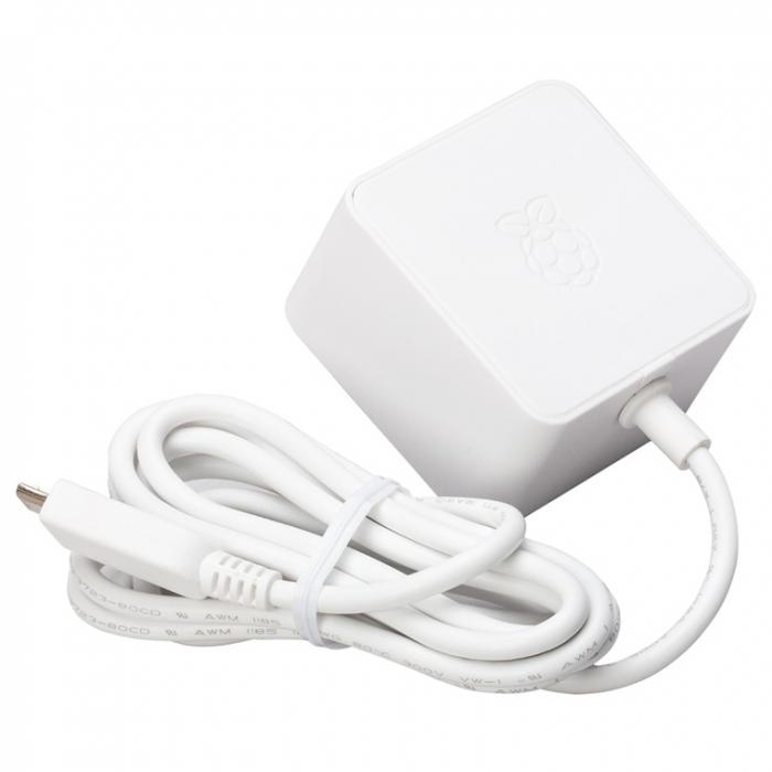 Power Supply 12.5W Micro-USB white Raspberry Pi @ electrokit (1 of 1)