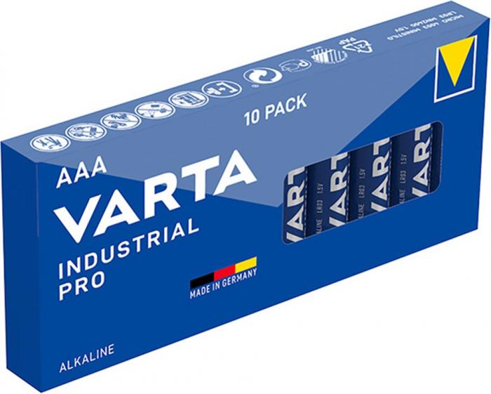 AAA / LR03 alkaliska batterier Varta 10-pack @ electrokit (2 av 2)
