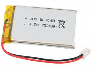 Battery LiPo 3.7V 750mAh @ electrokit