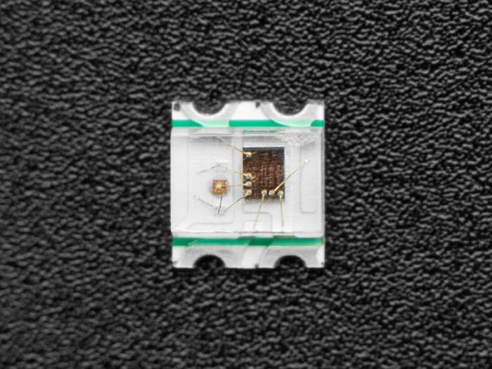 LED SMD2020 RGB adresserbar WS2812B - 10-pack @ electrokit (3 av 4)