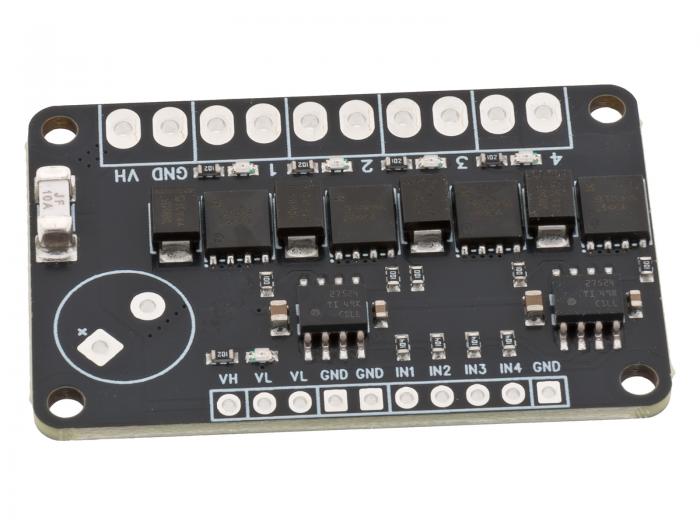 MOSFET Drivkort 4-kan 50V 10A @ electrokit (3 av 8)