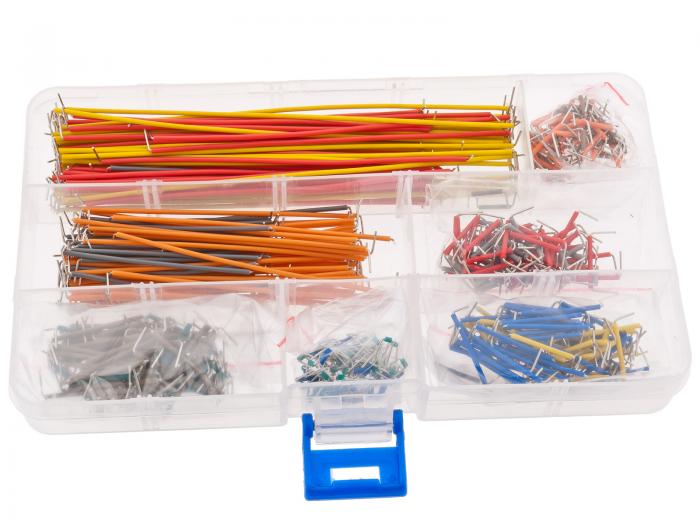 Hook-up wires w. pins for breadboard 420pcs @ electrokit (2 of 2)