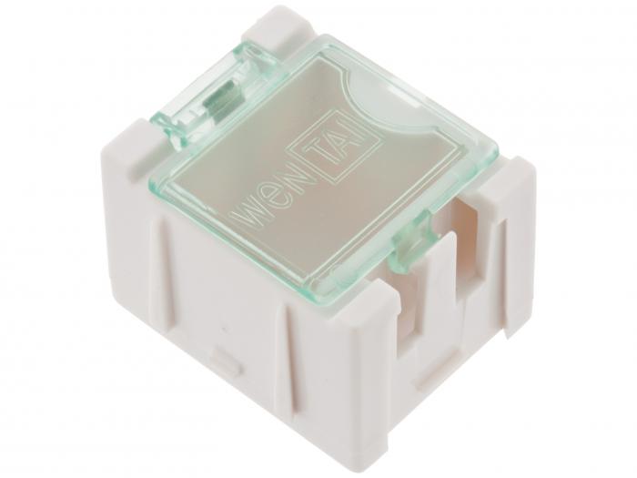 Modular Plastic Storage Box - white @ electrokit (1 of 2)
