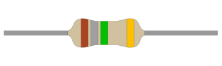 Resistor carbon film 0.25W 1.8Mohm (1M8) @ electrokit