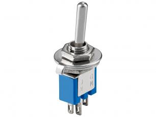 Toggle switch sub-miniature 1-p on-on solder lugs SMTS-102 @ electrokit