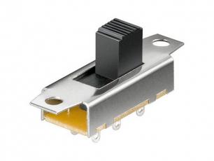 Slide switch 2-p on-on solder lugs @ electrokit