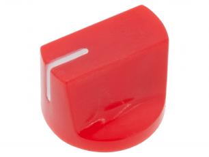 Knob red ø19x15mm @ electrokit