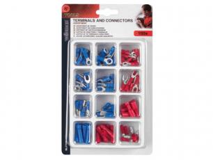 Crimp terminal assortment 100pcs @ electrokit